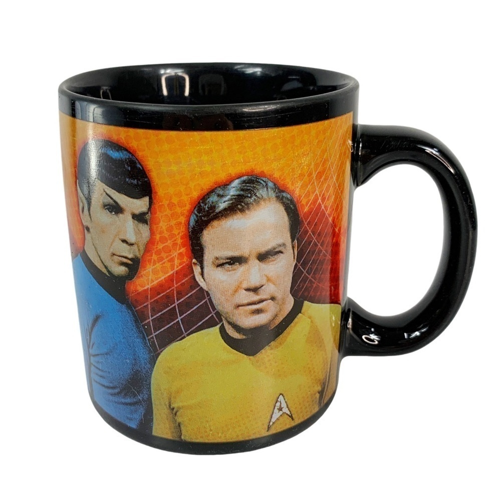 Star Trek Warp Spock Speed Black Coffee Mug Cup 2009